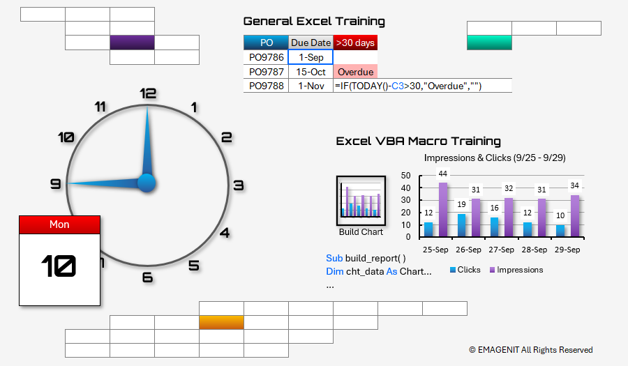 Excel Class Schedule / Signup