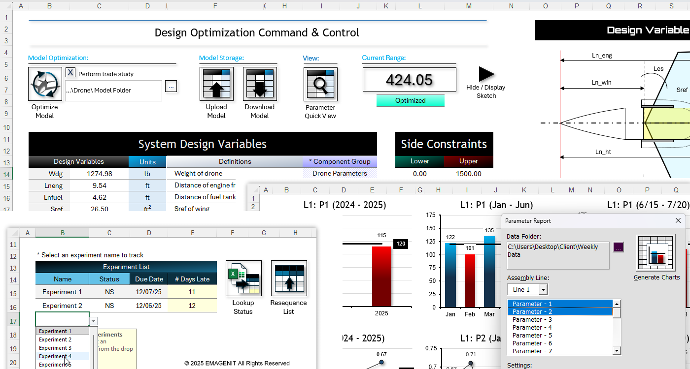 Excel VBA Status and Charting App