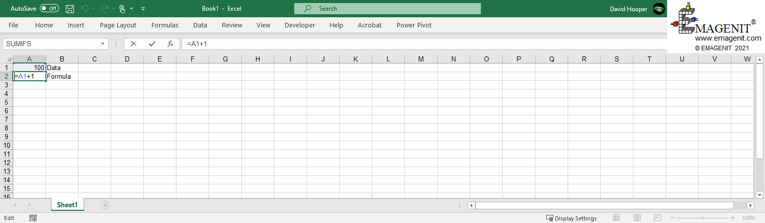 Microsoft Excel Worksheet