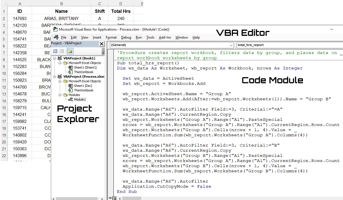 Excel VBA Project