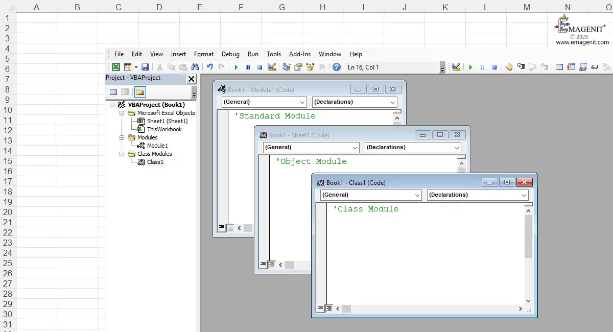 Excel VBA Modules