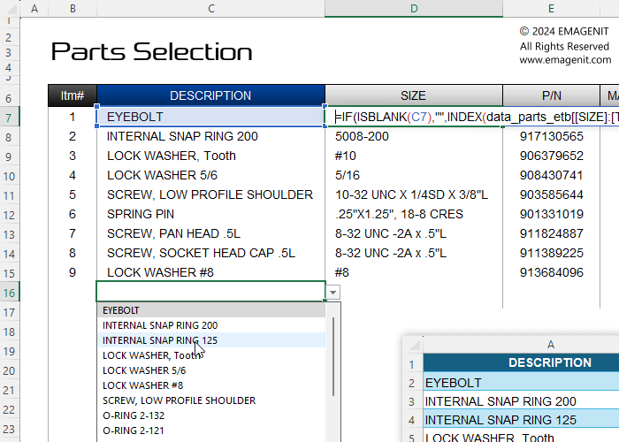 Formula Table Lookups