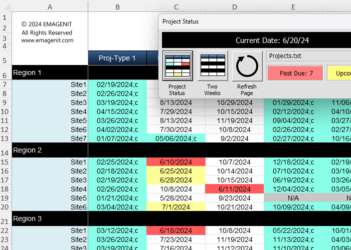 Excel VBA Reporting